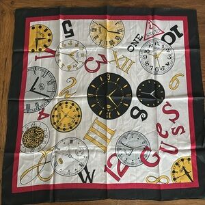 VINTAGE GUESS silk watch scarf 1980